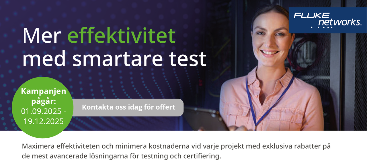 Fluke Mer effektivitet med smartare test
